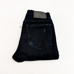 Daniel Patrick Black Denim Skinny Ripped Jeans Size 27